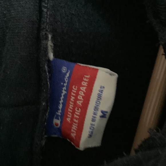 Retro Champion Quarter Zip Hoodie - Size M - Buena Vista University - P2P 21” - Picture 7 of 8